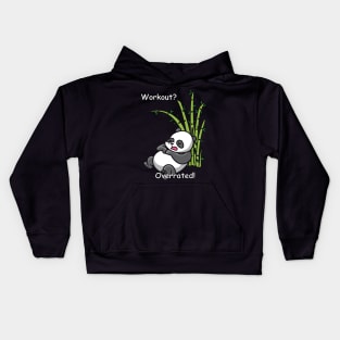 Lazy Panda - Workout ? Overrated! Kids Hoodie